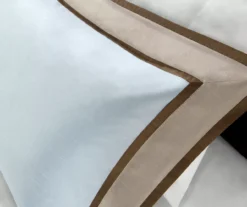 Beverly Light Blue & Brown Color Block King 7-Piece Comforter Set -Northlight Sales Store 810590778 810590777 810590776 9