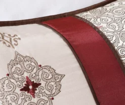 Perry Red & Brown Medallion Jacquard King 7-Piece Comforter Set -Northlight Sales Store 810590781 810590780 810590779 6