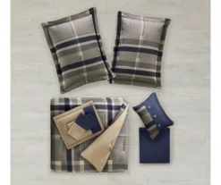 Rick Navy & Beige Crisscross Twin 7-Piece Comforter Set 16 Rick Navy & Beige Crisscross Twin 7-Piece Comforter Set -Northlight Sales Store 810590798 810590797 810590796 810590795 4