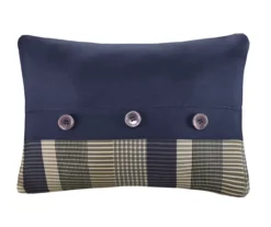 Rick Navy & Beige Crisscross Twin 7-Piece Comforter Set 18 Rick Navy & Beige Crisscross Twin 7-Piece Comforter Set -Northlight Sales Store 810590798 810590797 810590796 810590795 6