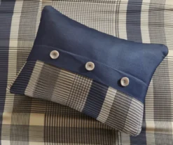 Rick Navy & Beige Crisscross Twin 7-Piece Comforter Set 19 Rick Navy & Beige Crisscross Twin 7-Piece Comforter Set -Northlight Sales Store 810590798 810590797 810590796 810590795 7