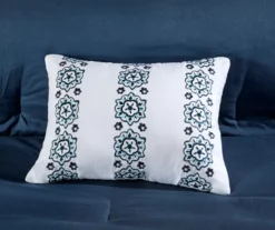 Blaire Navy & Aqua Boho Medallion Queen 10-Piece Comforter Set -Northlight Sales Store 810590802 810590801 810590800 810590799 9