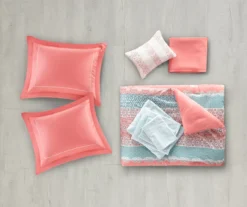 Blaire Coral & Aqua Boho Medallion Queen 10-Piece Comforter Set -Northlight Sales Store 810590806 810590805 810590804 810590803 4 2