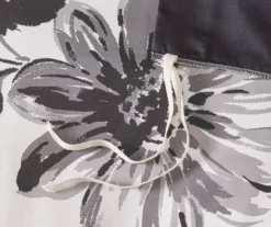 Hannah White & Black Floral Duvet Cover Set 23 Hannah White & Black Floral Duvet Cover Set -Northlight Sales Store 810590809 810590808 810590807 10