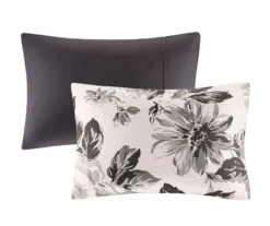 Hannah White & Black Floral Comforter Set 17 Hannah White & Black Floral Comforter Set -Northlight Sales Store 810590812 810590811 810590810 4
