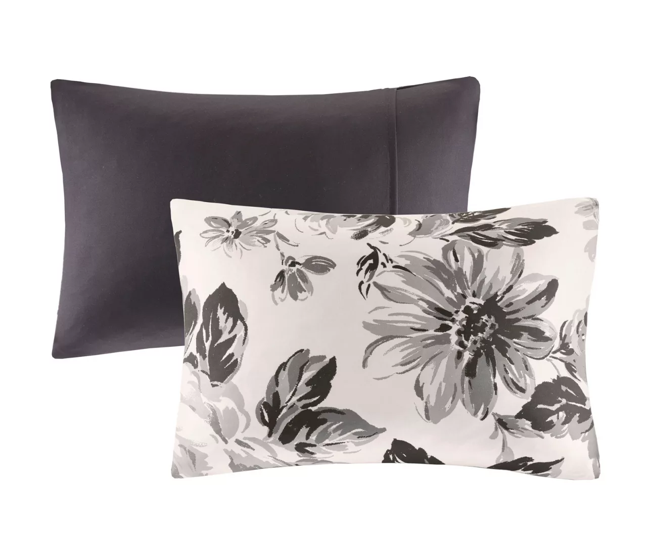 Hannah White & Black Floral Comforter Set 6 Hannah White & Black Floral Comforter Set - Image 4