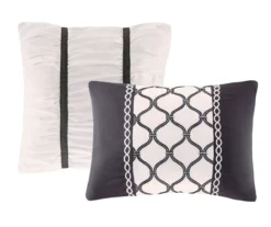 Hannah White & Black Floral Comforter Set 20 Hannah White & Black Floral Comforter Set -Northlight Sales Store 810590812 810590811 810590810 7