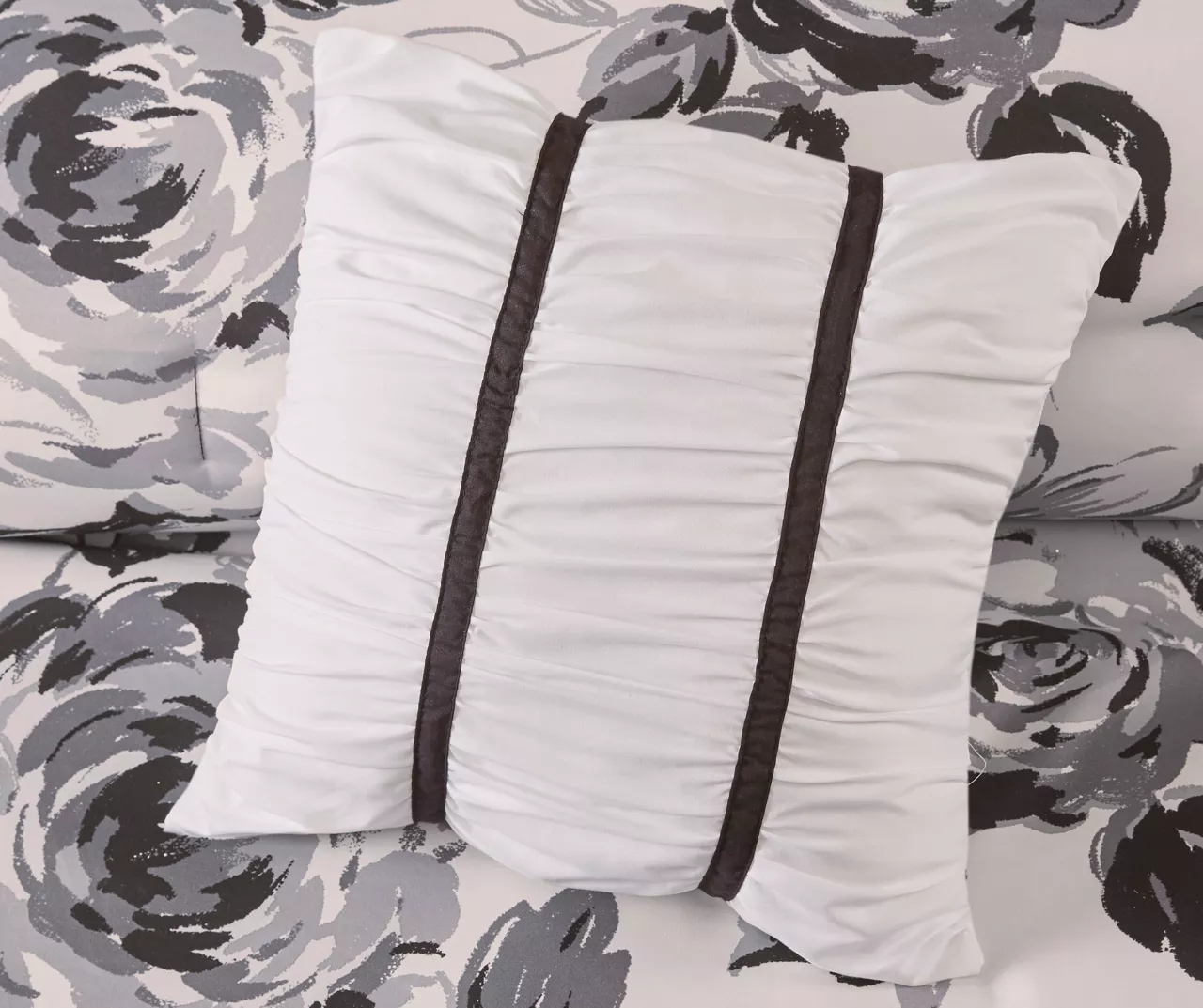 Hannah White & Black Floral Comforter Set 10 Hannah White & Black Floral Comforter Set - Image 8