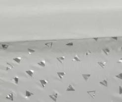 Nova Gray & Silver Metallic Triangle Full/Queen 5-Piece Comforter Set 15 Nova Gray & Silver Metallic Triangle Full/Queen 5-Piece Comforter Set -Northlight Sales Store 810590824 810590823 810590818 7