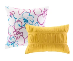 Skye White & Purple Floral Full/Queen 5-Piece Comforter Set -Northlight Sales Store 810590828 810590827 810590825 5