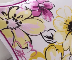 Skye White & Purple Floral Full/Queen 5-Piece Comforter Set -Northlight Sales Store 810590828 810590827 810590825 6