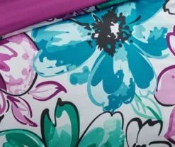 Skye White & Purple Floral Full/Queen 5-Piece Comforter Set -Northlight Sales Store 810590828 810590827 810590825 9