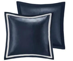 Eliot Navy & White Damask Jacquard California King 8-Piece Comforter Set -Northlight Sales Store 810590837 810590836 810590835 4 1