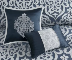 Eliot Damask Jacquard Comforter Set -Northlight Sales Store 810590837 810590836 810590835 7