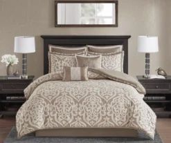 Eliot Damask Jacquard Comforter Set -Northlight Sales Store 810590840 810590839 810590838 1 1