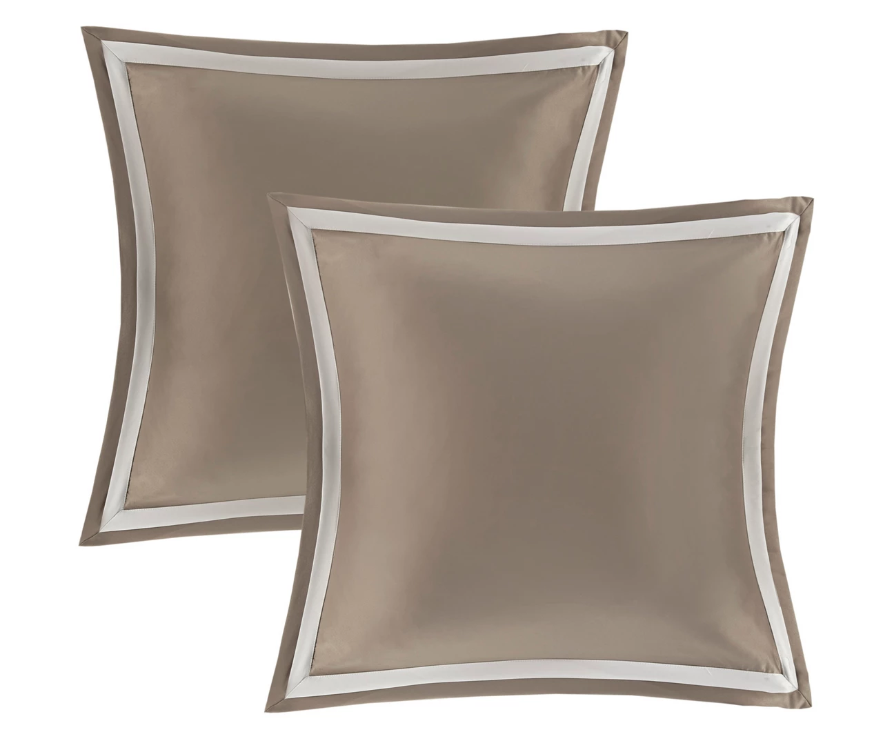 Eliot Tan & Beige Damask Jacquard Queen 8-Piece Comforter Set 5 Eliot Tan & Beige Damask Jacquard Queen 8-Piece Comforter Set - Image 3