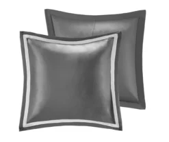 Eliot Silver & White Damask Jacquard King 8-Piece Comforter Set 15 Eliot Silver & White Damask Jacquard King 8-Piece Comforter Set -Northlight Sales Store 810590843 810590842 810590841 4