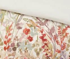 Julia Cream & Multi-Color Watercolor Floral King 7-Piece Comforter Set -Northlight Sales Store 810590848 810590847 810590846 12 1