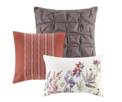 Julia Cream & Multi-Color Watercolor Floral King 7-Piece Comforter Set -Northlight Sales Store 810590848 810590847 810590846 6 1