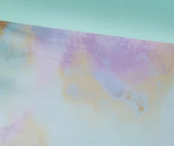 Lisa Aqua & Purple Pastel Watercolor Tie-Dye Comforter Set -Northlight Sales Store 810590866 810590865 810590864 810590863 9