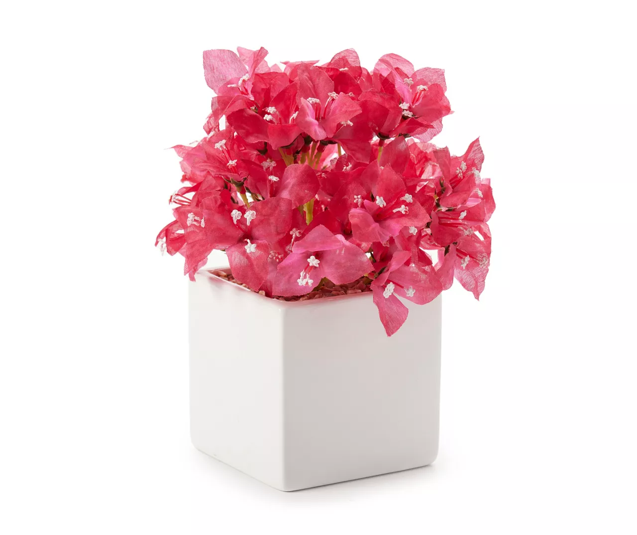 Grecian Getaway Red Artificial Bougainvillea Arrangement With White Pot 3 Grecian Getaway Red Artificial Bougainvillea Arrangement With White Pot
