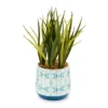 Grecian Getaway Green Artificial Greenery With White & Blue Ceramic Pot 2 Grecian Getaway Green Artificial Greenery With White & Blue Ceramic Pot -Northlight Sales Store 810592582 A0 1