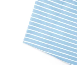 Real Living Blue & White Stripe Microfiber Sheet Set 7 Real Living Blue & White Stripe Microfiber Sheet Set -Northlight Sales Store 810592852 810594265 810592854 810592853 810594266 1 A8