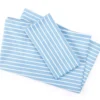 Real Living Blue & White Stripe Microfiber Sheet Set -Northlight Sales Store 810592852 810594266 A0