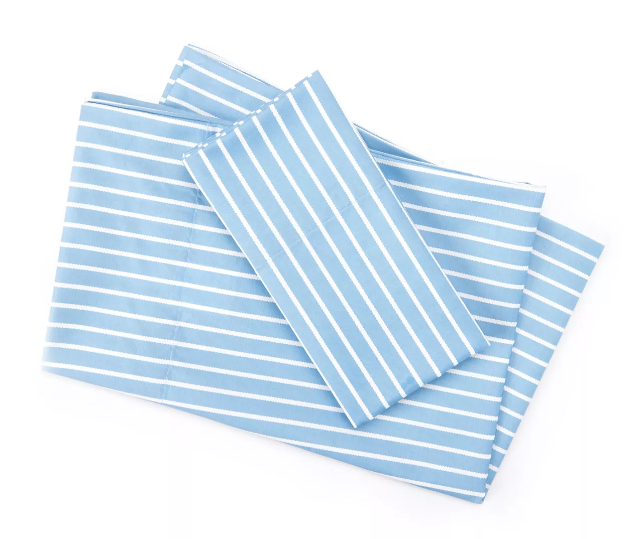 Real Living Blue & White Stripe Microfiber Sheet Set 3 Real Living Blue & White Stripe Microfiber Sheet Set