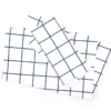 White & Navy Windowpane Full 4-Piece Microfiber Sheet Set -Northlight Sales Store 810592896 810592871 810594271 A0