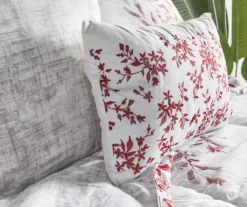 Red & Gray Floral Bed-in-a-Bag Full 14-Piece Bedding Set 14 Red & Gray Floral Bed-in-a-Bag Full 14-Piece Bedding Set -Northlight Sales Store 810593100 810593107 810593106 810594273 A8 3