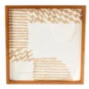 New Beginnings White & Brown Textured Abstract Framed Wall Art -Northlight Sales Store 810593886 A0 1