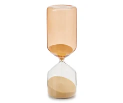 New Beginnings Tan & Clear Tinted Sand Hourglass