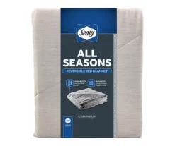 Glacier Gray All-Season Reversible King Blanket