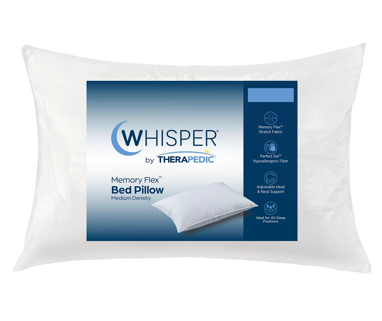 White Whisper Memory Flex Standard Pillow 3 White Whisper Memory Flex Standard Pillow