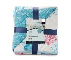 Real Living Grecian Getaway Blue Marine Life Reversible Microfiber Quilt 9 Real Living Grecian Getaway Blue Marine Life Reversible Microfiber Quilt -Northlight Sales Store 810595668 1 A8