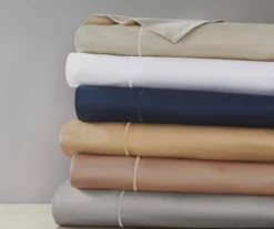 White 600-Thread Count Pima Cotton King 4-Piece Sheet Set 23 White 600-Thread Count Pima Cotton King 4-Piece Sheet Set -Northlight Sales Store 810595715 810595712 810595716 810595717 F0 10