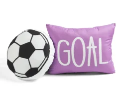Lush Decor "Soccer" White, Turquoise & Pink Reversible Quilt Set -Northlight Sales Store 810595758 7
