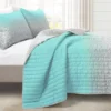 Lush Decor Glitter Ombre Print Quilt Set