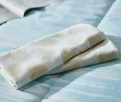 Grecian Getaway Aqua Stripe & Dot Queen 9-Piece Reversible Comforter Set -Northlight Sales Store 810595803 810595801 A8 2