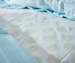 Grecian Getaway Aqua Stripe & Dot Queen 9-Piece Reversible Comforter Set -Northlight Sales Store 810595803 810595801 A8 4