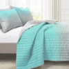 Lush Decor Glitter Ombre Print Quilt & Pillowcase Set -Northlight Sales Store 810595922 1