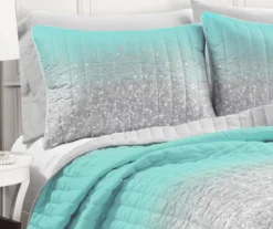 Lush Decor Glitter Ombre Print Quilt & Pillowcase Set -Northlight Sales Store 810595922 3