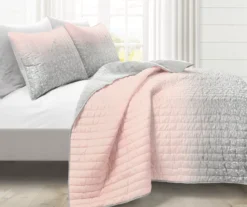Lush Decor Glitter Ombre Print Quilt & Pillowcase Set -Northlight Sales Store 810595924 1