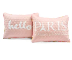 Lush Decor Blush & Gold Watercolor Rose Reversible Quilt Set -Northlight Sales Store 810595927 8