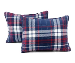 Lush Decor Grayson Farmhouse Navy & Red Plaid Reversible Quilt Set -Northlight Sales Store 810595936 7