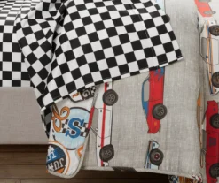 Lush Decor Beige Multi-Color Race Cars Quilt Set -Northlight Sales Store 810595974 3