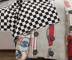 Lush Decor Beige Multi-Color Race Cars Quilt Set -Northlight Sales Store 810595975 3