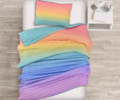 Lush Decor Rainbow Ombre Quilt Set -Northlight Sales Store 810595982 1