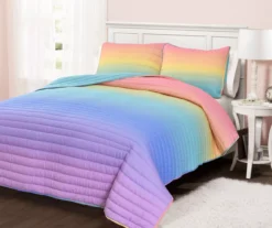 Lush Decor Rainbow Ombre Quilt Set -Northlight Sales Store 810595983